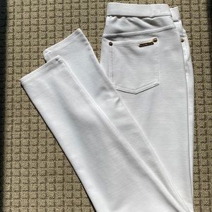 Michael Kors extra small white twill-like fabric jeggings